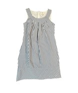 Lands End Canvas 1963 Dress Womens 2 Blue White Striped Sleeveless Jumper - $23.36