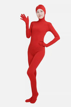 2nd Skin Devil Red FULL BODYSUIT ZENTAI Gimp Costume Halloween Decoratio... - $148.61 MXN