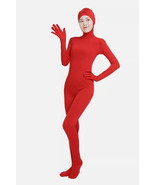 2nd Skin Devil Red FULL BODYSUIT ZENTAI Gimp Costume Halloween Decoratio... - $148.61 MXN