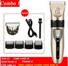 Dog Hair Clipper Electric Shaver Trimmer Puppy Grooming Blade Clipper Combo 1 - £31.16 GBP