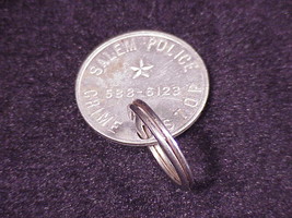 Vintage Salem Oregon Police Crime Stop Key Ring Token, made of aluminum, OR - £5.11 GBP