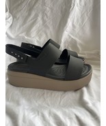Crocs Women’s Brooklyn Low Wedge Black And Beige Sandals Size 8.0 - €39,80 EUR