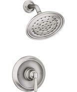 Moen Halle Spot Resist Brushed Nickel Shower Faucet Trim Set Featuring, ... - £84.46 GBP