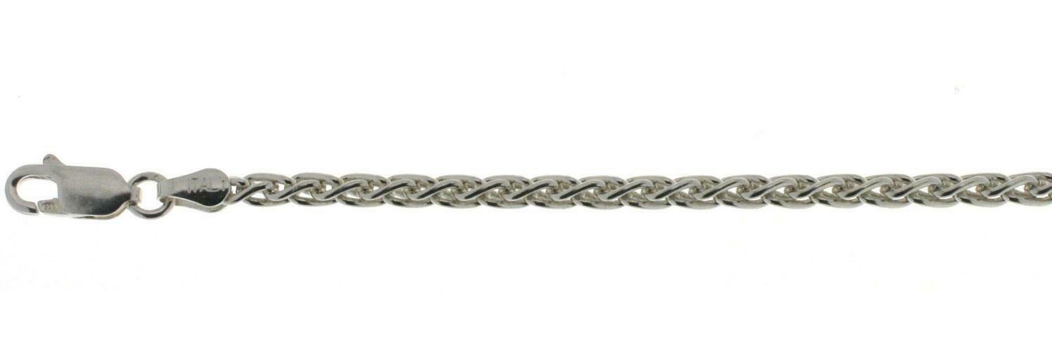 Wheat Chain (Necklace, Anklet, Bracelet) - Sterling Silver - Made in Italy  [GG]