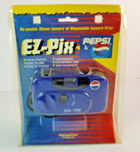 Vintage Pepsi Cola Cam 35mm Reusable Point &amp; Shoot EZ - PIX Camera SEALED New - £23.73 GBP