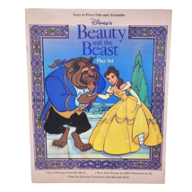 Vintage Press Out And Assemble Disney Beauty And The Beast Play Set Paper Book - £22.07 GBP