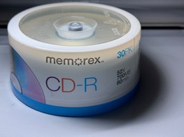 Memorex CD-R 30 Pack 700MB 80 Minute 52x Multi Speed Recordable Discs SEALED NEW - £11.00 GBP