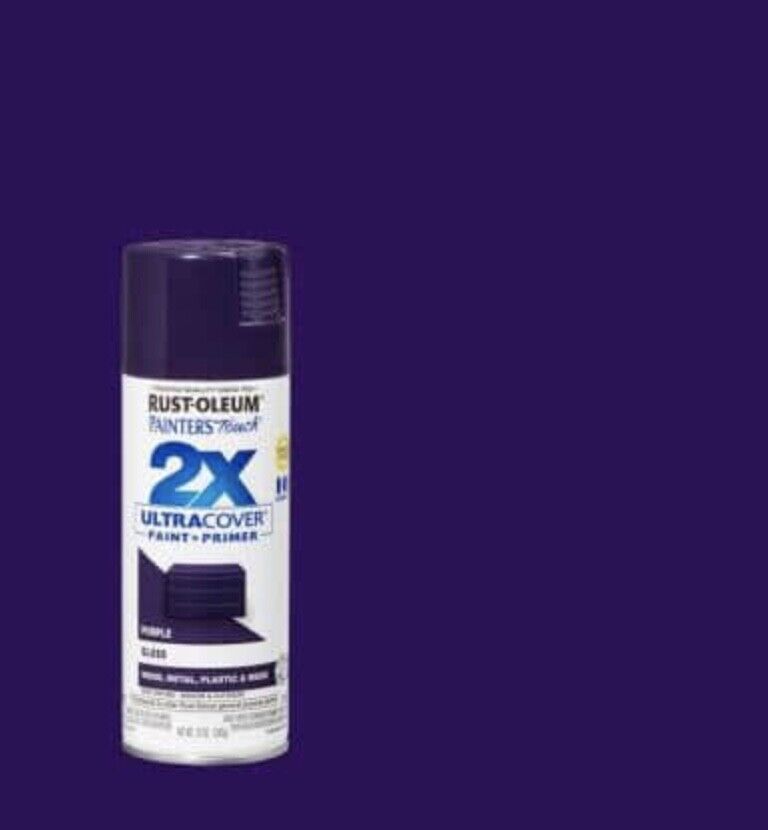 Rust-Oleum Painter&#39;s Touch 2X Ultra Cover Gloss Spray Paint, Purple, 12 Oz - $11.95
