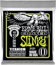 Regular Slinky Coated Titanium Electric Guitar Strings 10 46 Gauge P03121 - £20.46 GBP