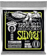 Regular Slinky Coated Titanium Electric Guitar Strings 10 46 Gauge P03121 - £20.30 GBP