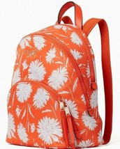 R Kate Spade Karissa Nylon Medium Backpack Orange Floral WKR00450 NWT $279 MSRP - £65.66 GBP