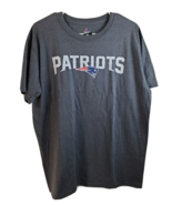 MajesticNew England Patriots  T Shirt Mens Large Gray Knit Cotton Crew Neck - £15.17 GBP