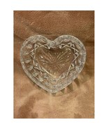 Vintage Heart Shaped Deep Cut Lead Crystal Candy Dish - $23.20 CAD