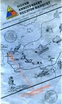 3d Armored Division Reunion Menu 1972 Spearhead US Army Sherman Hotel Ch... - $44.50