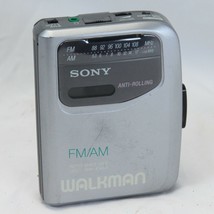 Portable Sony Walkman FM/AM Anti-Rolling Radio Cassette Player WM-FX141 Belt Cli - $45.07
