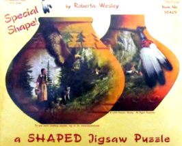 SunsOut Indian Pots Shaped 1000 pc Jigsaw Puzzle Roberta Wesley First Nation - £15.02 GBP