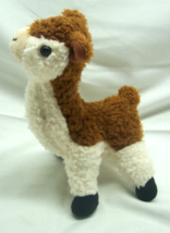 Scholastic CUTE BROWN &amp; WHITE LLAMA 7&quot; Plush STUFFED ANIMAL Toy 2019 - $14.85