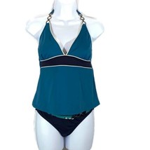 Merona 2 Pc Swimsuit Halter Top and Bikini Bottom Size Medium - $23.75