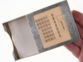 c.1910 Tiffany Sterling Perpetual calendar and Memo paper/Business card Holder - £618.90 GBP