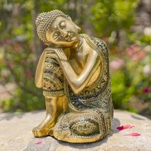 Zaer Ltd. Ornate Meditative Polyresin Buddha Statue (25&quot; T. Standing Two-Tone) - £73.02 GBP+