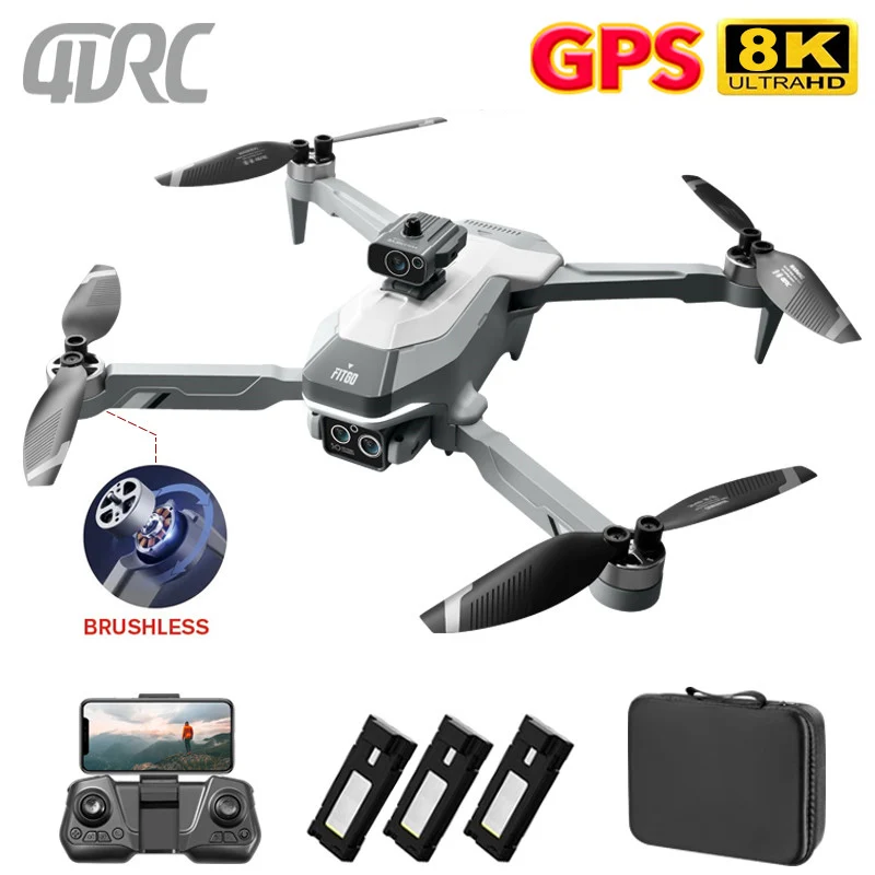 New M2 PRO RC Drone 8K Professinal With Dual Camera Optical Flow Localization - £65.97 GBP+