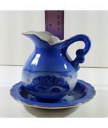 Vintage SIX FLAGS OVER TEXAS Souvenir Ceramic Mini WASH BOWL AND PITCHER... - $289.74 MXN