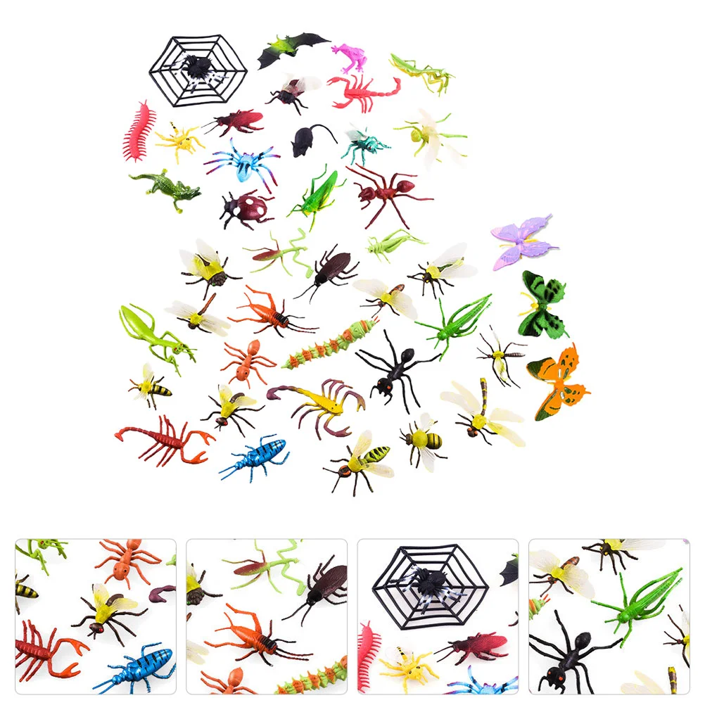 39 Pcs Kids Educational Toys Puppet Insect Models Realistic Bugs Figures Puzzle - £15.64 GBP