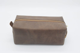 Leather Dopp Kit, Men Toiletry bag, Leather Shaving Kit, Men Shaving Bag... - £36.99 GBP
