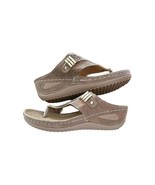 Flip Flop  Sandals ~ Lightweight ~ BROWN ~ 2.25&quot; Wedge Heel ~ Women&#39;s Si... - $617.64 MXN