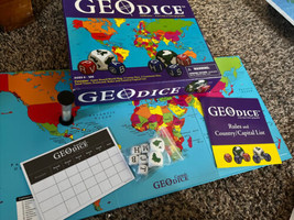 GEOdice Board Game by GEO Toys Geography Countries Capitals - £14.08 GBP