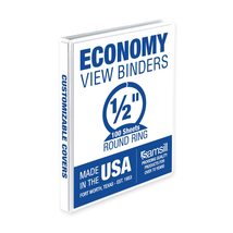 Samsill Economy 0.5 Inch 3 Ring Binder, Made in The USA, Round Ring Bind... - £46.42 GBP+