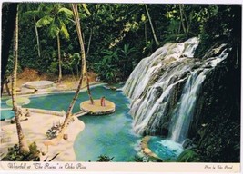 Postcard Waterfall At The Ruins In Ocho Rios  Jamaica West Indies - £2.80 GBP