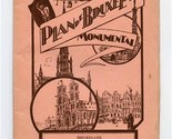 Plan de Bruxelles Monumental Pictorial Map Maison d&#39;Edition A De Boeck 1... - $116.82