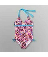 Girls Swimsuit Joe Boxer 1 Pc Pink Neon Swim Bathing Suit-size 4/5 - £7.78 GBP