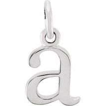 Precious Stars Unisex Sterling Silver Lowercase A Initial 16 Inch Necklace - £35.88 GBP