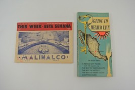 Mexico Booklet VTG Travel Ephemera Lot Guide to Mexico City This Week Malinalco - £11.54 GBP