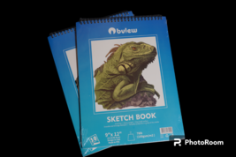 2 Sketch Book Paper Pad Drawing Notebook 9&quot;x12&quot; Sketchbook Art Supply 60 Sheets - £7.56 GBP