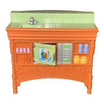 Fisher Price Loving Family Kitchen Island Sink Bar Microwave 2004 - $11.85