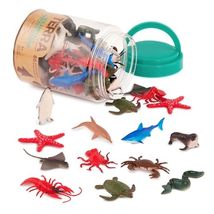 Terra by Battat - 60 Pcs Ocean Animal Figurines - Plastic Mini Sea Animal Toys - - £14.92 GBP