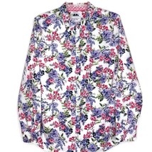 Charter Club Size 14 Womens Blouse Long Sleeve Button Front Collared Floral - £10.77 GBP