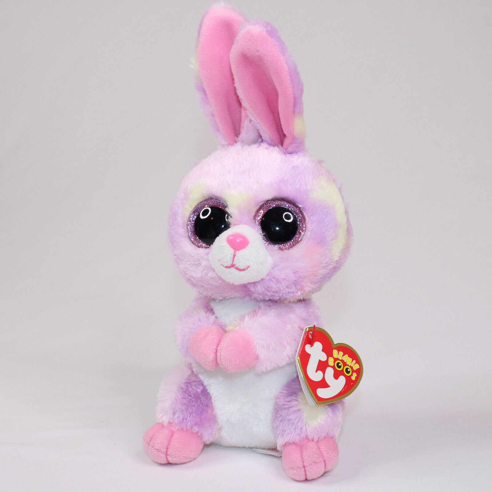 Ty Beanie Boos Small Plush Avril Bunny Rabbit Pastel Purple Pink With Tags 2016 - $9.74