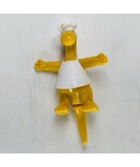 Vintage Ralston Dinersaurs Cereal Premium Giveaway 1980S Yellow Figure 1988 - $379.80 MXN
