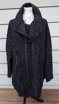 Denim 24/7 Black and Grey Cowl Neck Pullover Sweater 1X - $33.10