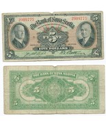 1935 Bank of Nova Scotia $5.00 Five Dollar Note 2909775 - $157.27 CAD