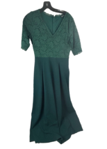 RephyLLis Women’s Green Lace Bodice Maxi Dress Size M | Short Sleeve V-N... - $23.72
