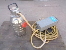 Flygt Stainless Steel Submersible Pump 3.7HP 2060.390 W/ Control Box 4.8... - $1,008.00