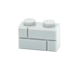 Minifigure Grey Brick 1X2 Construction Brick Piece US Seller - $0.90