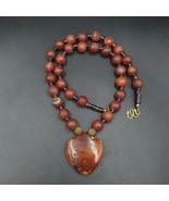 N28 antiguo himalaya tibetano cuentas de ágata collar de cuentas de... - $109.01
