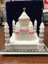 5&quot; White Marble Tajmahal Statue Hand Crafted Replica of Love Anniversary Gift - £141.40 GBP