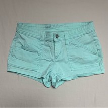 Green Denim Blue Jean Shorts Women’s 1 Colored Mint Beach Shortie School - £22.15 GBP
